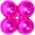 Quad Fuschia 18" Balloon