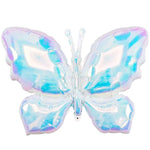Iridescent White Butterfly 26" Foil