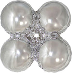 Quad Metallic Silver 18" Balloon