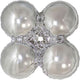 Quad Metallic Silver 18" Balloon