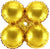 Quad Metallic Gold 18" Balloon
