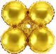 Quad Metallic Gold 18" Balloon