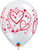 Red/Pink Pattern Hearts 11″ Latex Balloons (50 count)