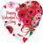 Happy Valentine's Day Lovely Roses 17" Balloon
