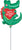 Happy Valentine's Day Gator 14" Balloon