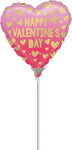 Happy Valentine's Day Pink Ombre 4" Air-fill Balloon (requires heat sealing)