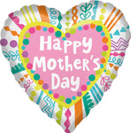 Happy Mother's Day Scribbles 18" Balloon