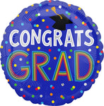 Congrats Grad Dots 17" Balloon