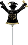 Congrats Grad Gold and Black 14" Balloon