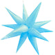 Neon Blue Starburst 26″ Balloon