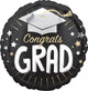 Congrats Grad Silver Cap 18" Balloon