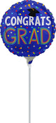 Congrats Grad Dots 9" Air-fill Balloon (requires heat sealing)