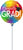 Colorful Grad 9" Air-fill Balloon (requires heat sealing)
