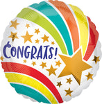 Congrats Shooting Star 17" Balloon