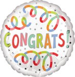 Congrats Swirls 17" Balloon