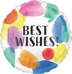 Best Wish Painted Swoosh 17" Balloon