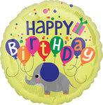 Elephant Birthday 17" Balloon
