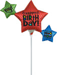 Star Trio Birthday 14" Balloon