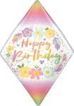 Birthday Boho Gem Anglez 25" Balloon