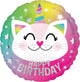 Birthday Caticorn 17" Balloon