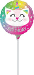 Birthday Caticorn 9" Air-fill Balloon (requires heat sealing)