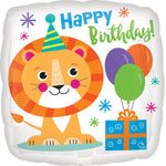 Happy Lion Birthday 17" Balloon