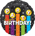 It's Your Birthday! Party Candles 18" Balloon