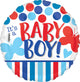 Its A Boy Red & Blue 18" Balloon