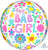 Baby Girl Butterfly Orbz 16" Balloon