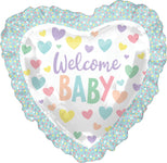 Baby Ruffle Heart 28" Balloon