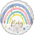 Pastel Rainbow Baby 17" Balloon