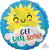 Iridescent Get Well Happy Sun 18" Balloon