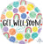 Get Well Happy Doodles 17" Balloon