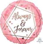 Always & Forever Watercolor 17" Balloon
