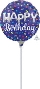 4" Happy Birthday Balloon Letters