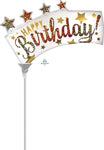 Happy Birthday! Glitter Banner 14" Balloon