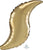 Gold Sateen Curve 19" Balloon