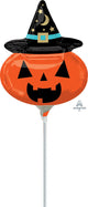 Witch Pumpkin 14" Balloon (requires heat-sealing)