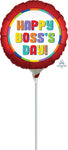 Satin Boss's Day 9" Air-fill Balloon (requires heat sealing)