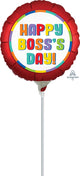 Satin Boss's Day 9" Air-fill Balloon (requires heat sealing)