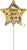 Happy New Year Bursts and Stars 9" Air-fill Balloon (requires heat sealing)