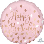 Blush Birthday 17" Balloon