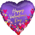Satin Happy Valentine's Day Hearts And Arrows 18" Balloon