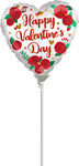 Satin Infused Happy Valentine's Day Roses 4" Air-fill Balloon (requires heat sealing)