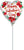 Satin Infused Happy Valentine's Day Roses 4" Air-fill Balloon (requires heat sealing)