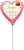 Happy Valentine's Day Watercolor Faceted Heart 9" Air-fill Balloon (requires heat sealing)