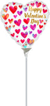 Happy Valentine's Day Painterly Hearts 9" Air-fill Balloon (requires heat sealing)