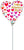 Happy Valentine's Day Painterly Hearts 4" Air-fill Balloon (requires heat sealing)