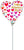 Happy Valentine's Day Painterly Hearts 9" Air-fill Balloon (requires heat sealing)