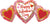 Happy Valentine's Day Marble Heart Trio 34" Balloon